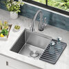 17” Workstation Undermount Single Bowl 16 Gauge Stainless Steel Bar Prep Kitchen Sink with WorkFlow™ Ledge and Accessories
